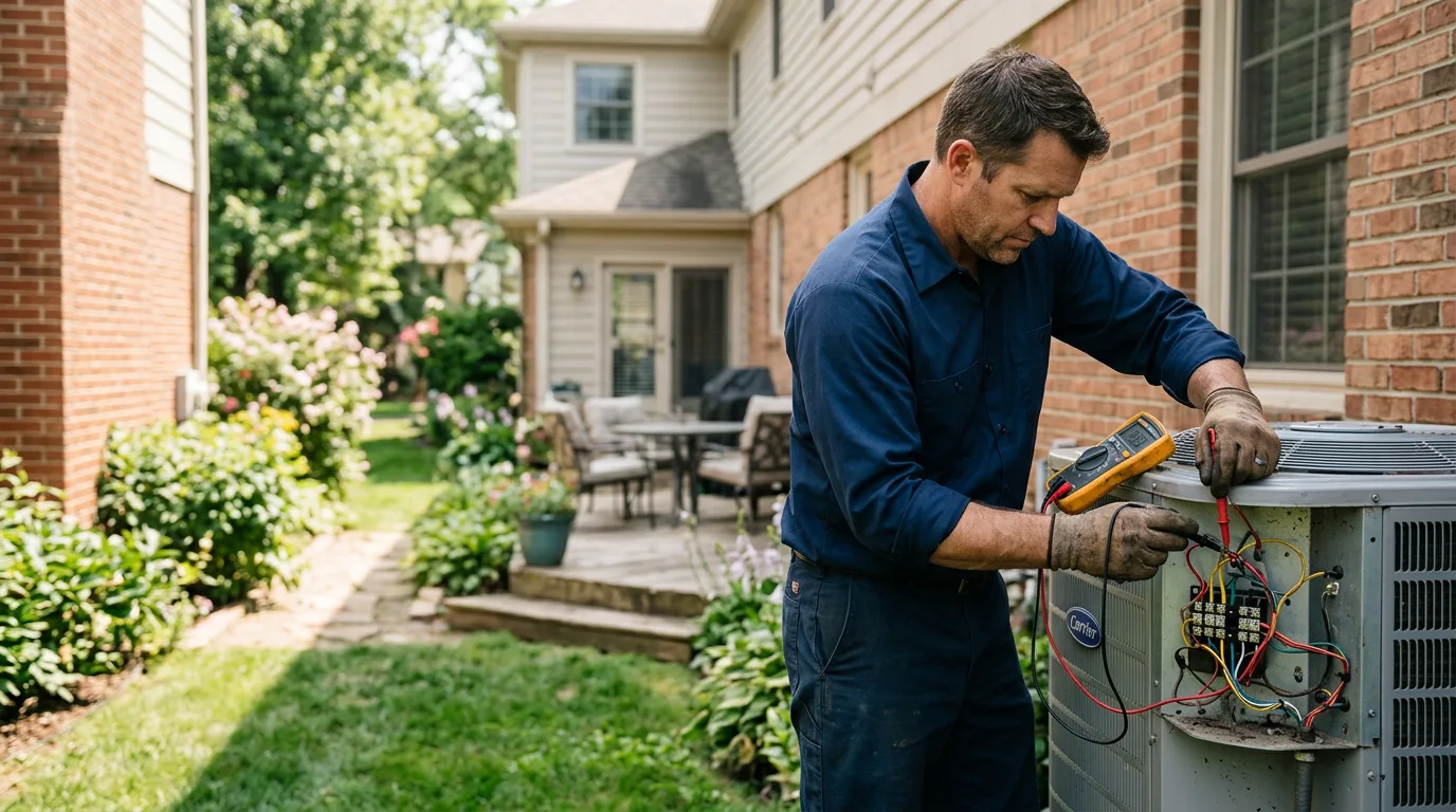 HVAC technician working near El Indio, TX